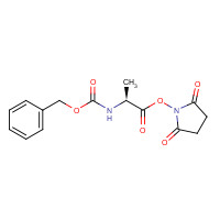 Z-ALA-OSU (CAS: 3401-36-3) - Chemical Structure and Molecular Formula 