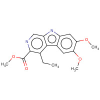 Methyl 4-ethyl-6,7-dimethoxy-9H-b-carboline-3-carboxylate (CAS: 73069-13-3) - Chemical Structure and Molecular Formula 