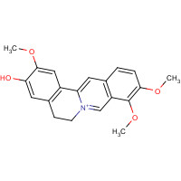 jatrorrhizine (CAS: 3621-38-3) - Chemical Structure and Molecular Formula 