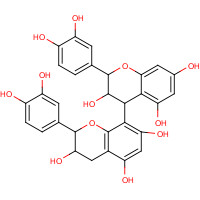 2,2'-Bis(3,4-dihydroxyphenyl)-3,3',4,4'-tetrahydro-2H,2'H-4,8'-bichromene-3,3',5,5',7,7'-hexol (CAS: 20315-25-7) - Chemical Structure and Molecular Formula 