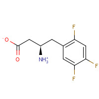 (3R)-3-Ammonio-4-(2,4,5-trifluorophenyl)butanoate (CAS: 936630-57-8) - Chemical Structure and Molecular Formula 