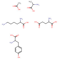 Glatiramer acetate (CAS: 147245-92-9) - Chemical Structure and Molecular Formula 
