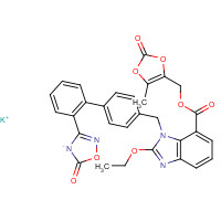 Azilsartan kaMedoxoMil (CAS: 863031-24-7) - Chemical Structure and Molecular Formula 