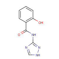2-Hydroxy-N-(1H-1,2,4-triazol-3-yl)benzamide (CAS: 36411-52-6) - Chemical Structure and Molecular Formula 
