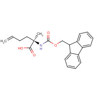 (S)-N-Fmoc-2-(3'-butenyl)alanine (CAS: 288617-72-1) - Chemical Structure and Molecular Formula 
