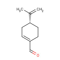 (4S)-4-Isopropenyl-1-cyclohexene-1-carbaldehyde (CAS: 18031-40-8) - Chemical Structure and Molecular Formula 