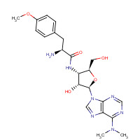 PUROMYCIN (CAS: 53-79-2) - Chemical Structure and Molecular Formula 