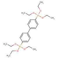 4,4'-Biphenyldiylbis(triethoxysilane) (CAS: 123640-93-7) - Chemical Structure and Molecular Formula 