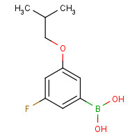 (3-Fluoro-5-isobutoxyphenyl)boronic acid (CAS: 850589-57-0) - Chemical Structure and Molecular Formula 