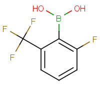 [2-Fluoro-6-(trifluoromethyl)phenyl]boronic acid (CAS: 313545-34-5) - Chemical Structure and Molecular Formula 