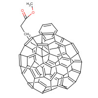 (6,6)-PHENYL C61 BUTYRIC ACID METHYL ESTER (CAS: 160848-22-6) - Chemical Structure and Molecular Formula 