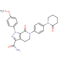 Apixaban (CAS: 503612-47-3) - Chemical Structure and Molecular Formula 