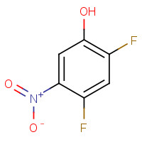 2,4-Difluoro-5-nitrophenol (CAS: 113512-57-5) - Chemical Structure and Molecular Formula 