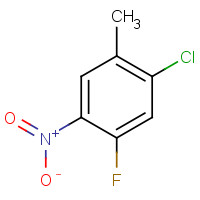 1-CHLORO-5-FLUORO-2-METHYL-4-NITRO-BENZENE (CAS: 112108-73-3) - Chemical Structure and Molecular Formula 