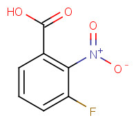3-FLUORO-2-NITROBENZOIC ACID (CAS: 1000339-51-4) - Chemical Structure and Molecular Formula 