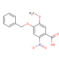4-BENZYLOXY-5-METHOXY-2-NITRO-BENZOIC ACID (CAS: 60547-92-4) - Chemical Structure and Molecular Formula 