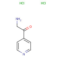 2-AMINO-1-PYRIDIN-4-YL-ETHANONE DIHYDROCHLORIDE (CAS: 51746-83-9) - Chemical Structure and Molecular Formula 