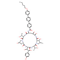 Anidulafungin (CAS: 166663-25-8) - Chemical Structure and Molecular Formula 