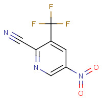 5-Nitro-3-(trifluoromethyl)-2-pyridinecarbonitrile (CAS: 573762-57-9) - Chemical Structure and Molecular Formula 