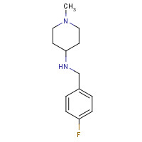 N-(4-Fluorobenzyl)-1-methyl-4-piperidinamine (CAS: 359878-47-0) - Chemical Structure and Molecular Formula 