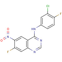N-(3-Chloro-4-fluorophenyl)-7-fluoro-6-nitro-4-quinazolinamine (CAS: 162012-67-1) - Related Chemical Product