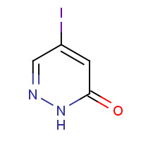 5-Iodopyridazin-3(2H)-one (CAS: 825633-94-1) - Chemical Structure and Molecular Formula 