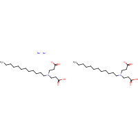 disodium 3-(2-carboxyethyl-dodecyl-amino)propanoate (CAS: 3655-00-3) - Chemical Structure and Molecular Formula 
