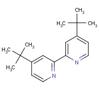 4,4′-di-tert-butyl-2,2′bipyridyl (CAS: 72914-19-3) - Chemical Structure and Molecular Formula 