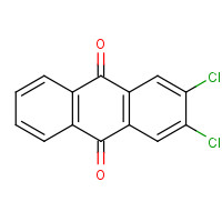 2,3-Dichloroanthraquinone (CAS: 84-45-7) - Chemical Structure and Molecular Formula 