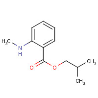 Isobutyl N-methylanthranilate (CAS: 65505-24-0) - Chemical Structure and Molecular Formula 
