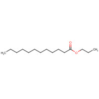 PROPYL LAURATE (CAS: 3681-78-5) - Chemical Structure and Molecular Formula 