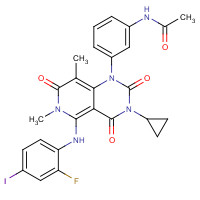 Trametinib (CAS: 871700-17-3) - Chemical Structure and Molecular Formula 