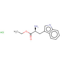 Ethyl L-tryptophanate hydrochloride (CAS: 2899-28-9) - Chemical Structure and Molecular Formula 