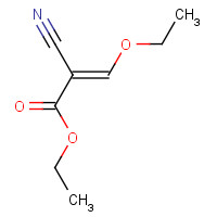Ethyl (E)-2-cyano-3-ethoxyacrylate (CAS: 42466-67-1) - Chemical Structure and Molecular Formula 