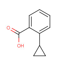 2-Cyclopropylbenzoic acid chemical structure 2-Cyclopropylbenzoic acid (CAS: 3158-74-5) - Chemical Structure and Molecular Formula