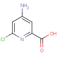 4-Amino-6-chloro-2-pyridinecarboxylic acid (CAS: 546141-56-4) - Chemical Structure and Molecular Formula 