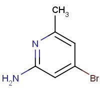 4-Bromo-6-methylpyridin-2-amine (CAS: 524718-27-2) - Chemical Structure and Molecular Formula 