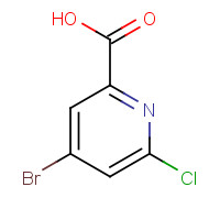 4-Bromo-6-chloro-2-pyridinecarboxylic acid (CAS: 1060805-66-4) - Chemical Structure and Molecular Formula 