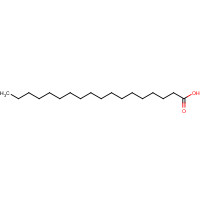 Stearic acid (CAS: 57-11-4) - Chemical Structure and Molecular Formula 