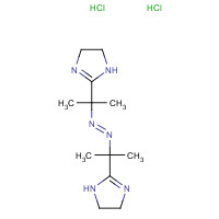 2,2'-[(E)-1,2-Diazenediyldi-2,2-propanediyl]bis-4,5-dihydro-1H-imidazole dihydrochloride (CAS: 27776-21-2) - Chemical Structure and Molecular Formula 