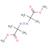 Dimethyl 2,2'-[(E)-1,2-diazenediyl]bis(2-methylpropanoate) (CAS: 2589-57-3) - Chemical Structure and Molecular Formula 