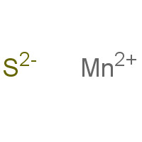 Manganese(2+) sulfide (CAS: 18820-29-6) - Chemical Structure and Molecular Formula 