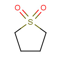 Tetrahydrothiophene 1,1-dioxide (CAS: 126-33-0) - Chemical Structure and Molecular Formula 