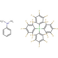 N,N-Dimethylanilinium tetrakis(pentafluorophenyl)borate(1-) (CAS: 118612-00-3) - Chemical Structure and Molecular Formula 