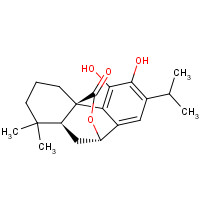 (5b,7a)-11,12-Dihydroxy-7,20-epoxyabieta-8,11,13-trien-20-one (CAS: 5957-80-2) - Chemical Structure and Molecular Formula 