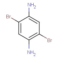 2,5-Dibromo-1,4-phenylenediamine (CAS: 25462-61-7) - Chemical Structure and Molecular Formula 