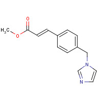 Methyl (2E)-3-[4-(1H-imidazol-1-ylmethyl)phenyl]acrylate (CAS: 866157-50-8) - Chemical Structure and Molecular Formula 