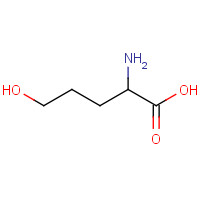 2-amino-5-hydroxyvaleric acid (CAS: 533-88-0) - Chemical Structure and Molecular Formula 