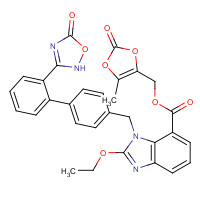 Azilsartan (CAS: 863031-21-4) - Chemical Structure and Molecular Formula 
