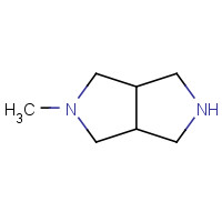 2-methyloctahydropyrrolo[3,4-c]pyrrole (CAS: 86732-28-7) - Chemical Structure and Molecular Formula 